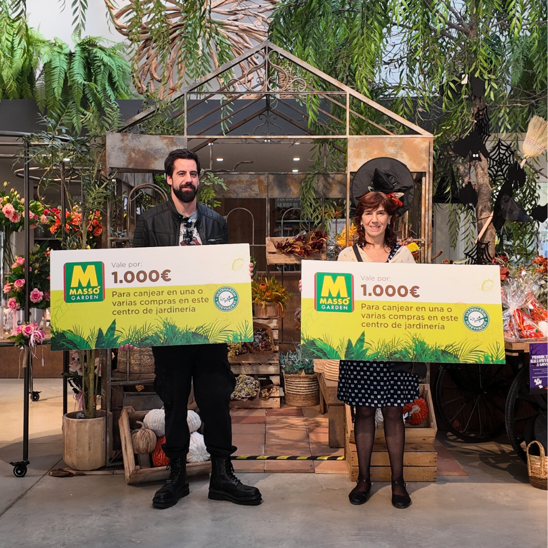 Alegria al garden: dos clients guanyadors del sorteig Massó