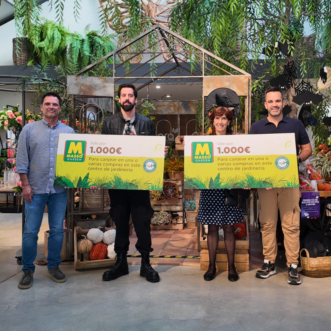 Alegria al garden: dos clients guanyadors del sorteig Massó