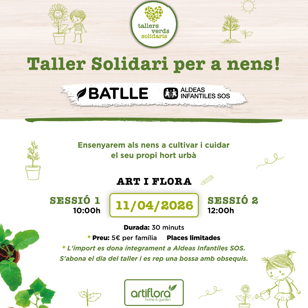Taller familiar 1 – Projecte Verd Solidari (10 h) Taller familiar 1 – Projecte Verd Solidari (10 h)
